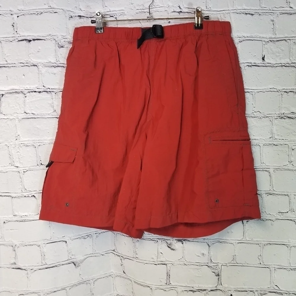 Columbia brick red swim shorts trunks